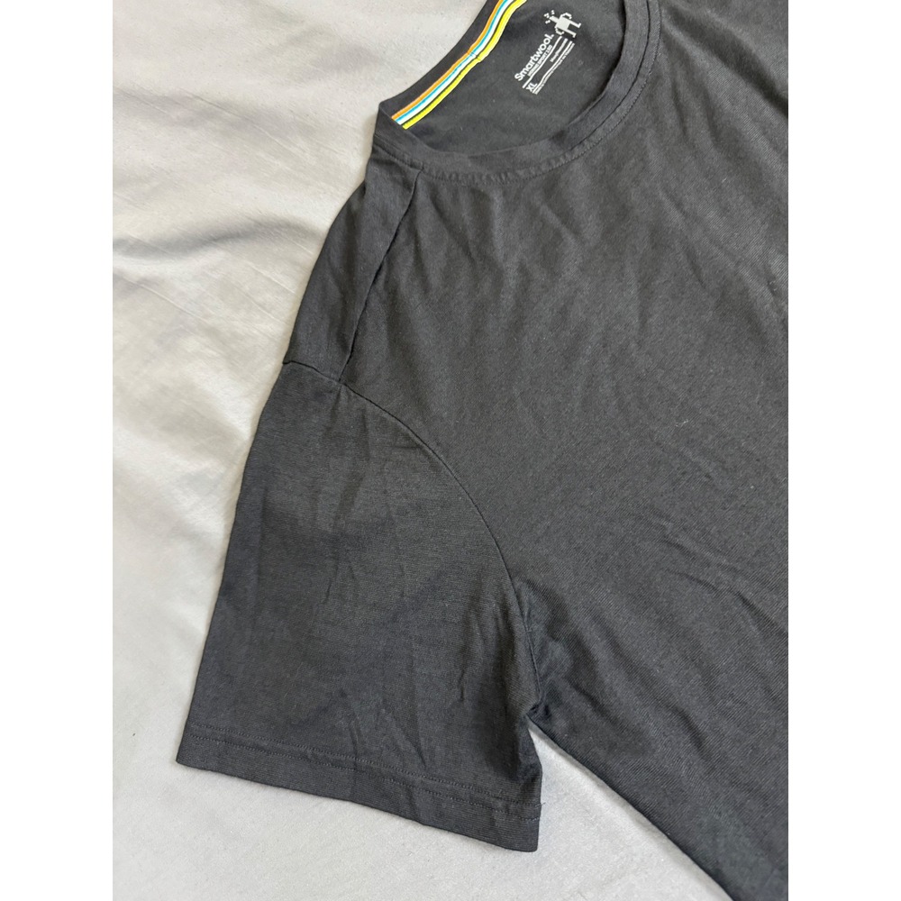 Smartwool Merino Sport 150 Mens XL Black Short Sleeve T-Shirt Company Logo - Picture 10 of 15